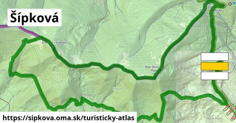 ikona Turistická mapa turisticky-atlas v sipkova