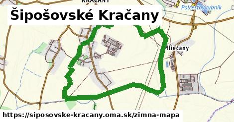 ikona Šipošovské Kračany: 0 m trás zimna-mapa v siposovske-kracany