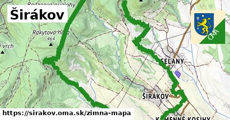 ikona Zimná mapa zimna-mapa v sirakov