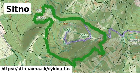 ikona Sitno: 1,26 km trás cykloatlas v sitno