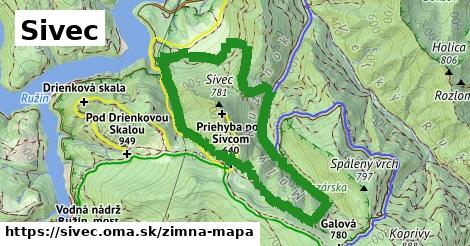 ikona Zimná mapa zimna-mapa v sivec