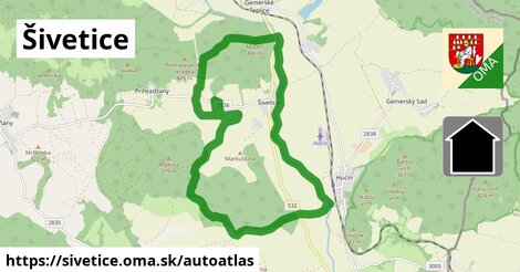 ikona Mapa autoatlas v sivetice