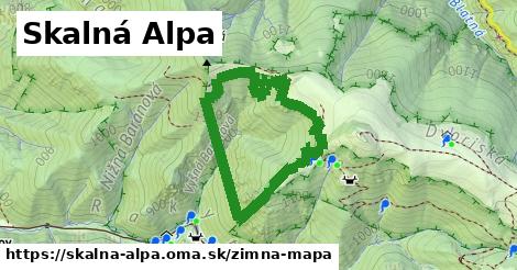 ikona Zimná mapa zimna-mapa v skalna-alpa