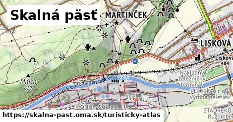 ikona Turistická mapa turisticky-atlas v skalna-past