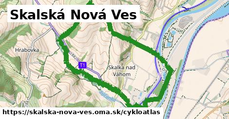 ikona Skalská Nová Ves: 5,3 km trás cykloatlas v skalska-nova-ves