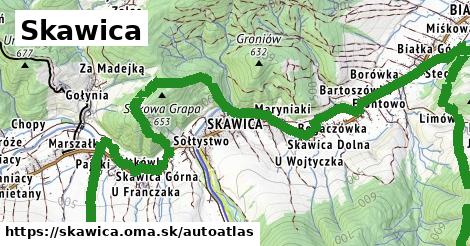 ikona Mapa autoatlas v skawica