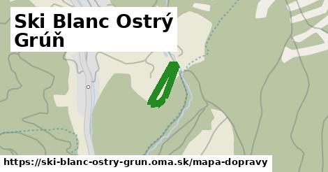 ikona Mapa dopravy mapa-dopravy v ski-blanc-ostry-grun