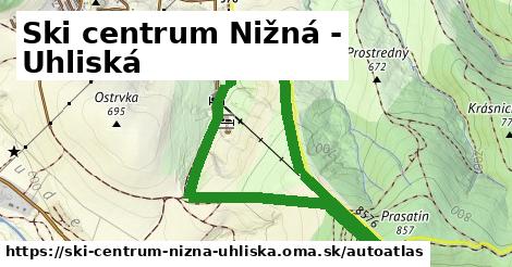 ikona Mapa autoatlas v ski-centrum-nizna-uhliska