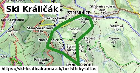 ikona Turistická mapa turisticky-atlas v ski-kralicak