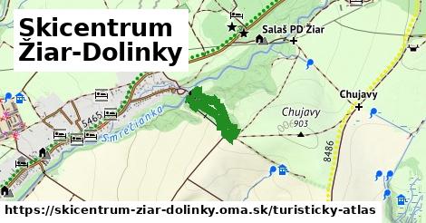 ikona Turistická mapa turisticky-atlas v skicentrum-ziar-dolinky