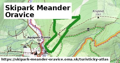 ikona Turistická mapa turisticky-atlas v skipark-meander-oravice