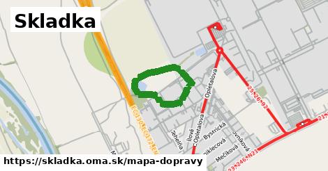ikona Mapa dopravy mapa-dopravy v skladka