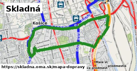 ikona Mapa dopravy mapa-dopravy v skladna