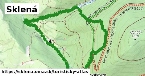 ikona Turistická mapa turisticky-atlas v sklena