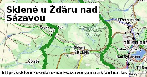 ikona Mapa autoatlas v sklene-u-zdaru-nad-sazavou