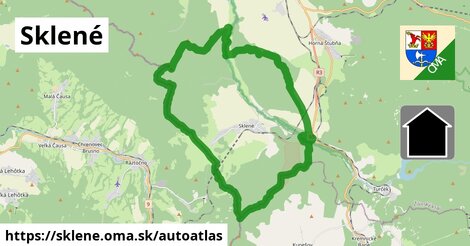 ikona Mapa autoatlas v sklene