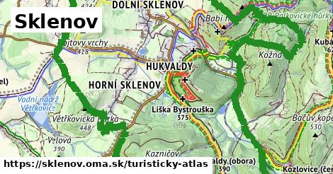 ikona Sklenov: 33 km trás turisticky-atlas v sklenov