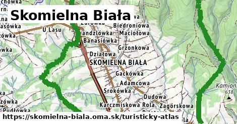 ikona Turistická mapa turisticky-atlas v skomielna-biala