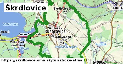 ikona Turistická mapa turisticky-atlas v skrdlovice