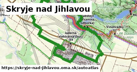 ikona Mapa autoatlas v skryje-nad-jihlavou