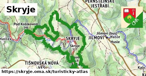 ikona Turistická mapa turisticky-atlas v skryje