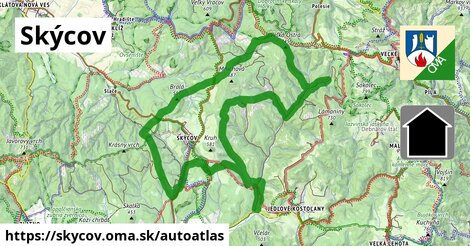 ikona Mapa autoatlas v skycov