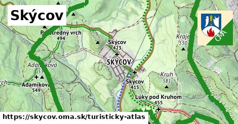 ikona Turistická mapa turisticky-atlas v skycov