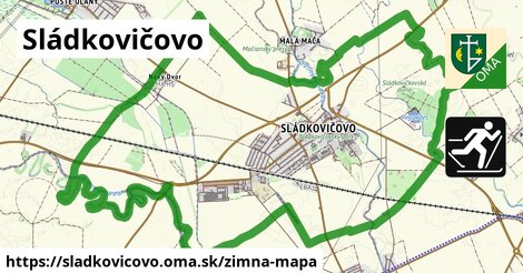 ikona Zimná mapa zimna-mapa v sladkovicovo