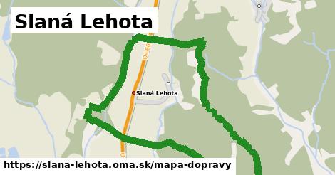 ikona Slaná Lehota: 3,6 km trás mapa-dopravy v slana-lehota