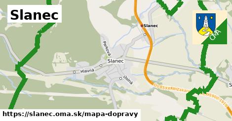 ikona Mapa dopravy mapa-dopravy v slanec