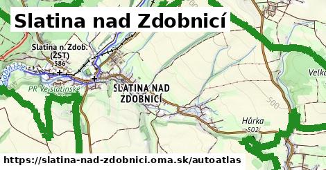ikona Mapa autoatlas v slatina-nad-zdobnici