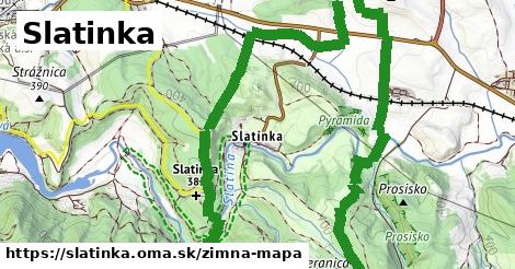 ikona Slatinka: 0 m trás zimna-mapa v slatinka