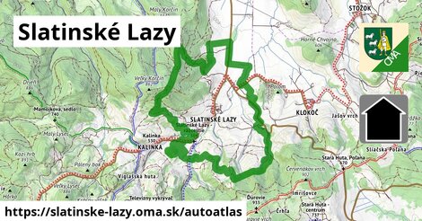 ikona Mapa autoatlas v slatinske-lazy