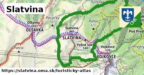 ikona Turistická mapa turisticky-atlas v slatvina