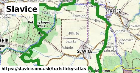 ikona Turistická mapa turisticky-atlas v slavice