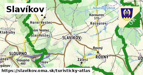 ikona Turistická mapa turisticky-atlas v slavikov