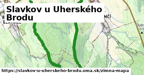 ikona Slavkov u Uherského Brodu: 0 m trás zimna-mapa v slavkov-u-uherskeho-brodu