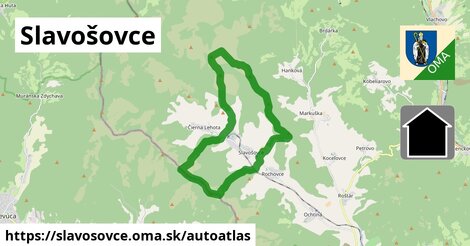 ikona Mapa autoatlas v slavosovce