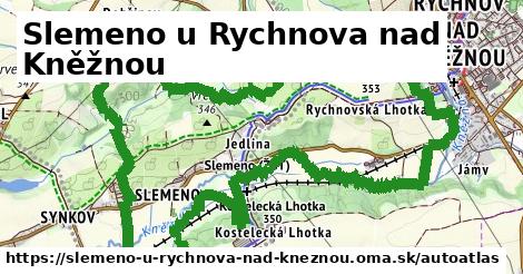 ikona Mapa autoatlas v slemeno-u-rychnova-nad-kneznou