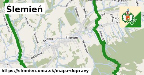 ikona Mapa dopravy mapa-dopravy v slemien