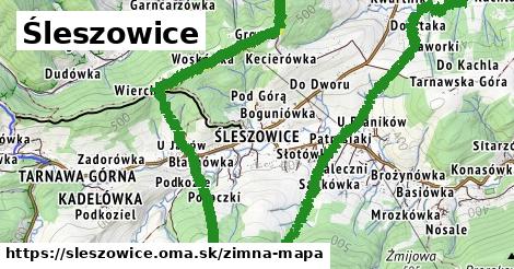 ikona Śleszowice: 0 m trás zimna-mapa v sleszowice