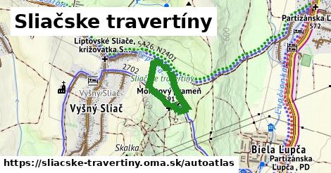 ikona Mapa autoatlas v sliacske-travertiny