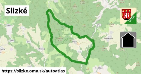 ikona Mapa autoatlas v slizke