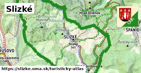 ikona Turistická mapa turisticky-atlas v slizke