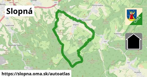 ikona Mapa autoatlas v slopna