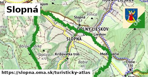 ikona Turistická mapa turisticky-atlas v slopna