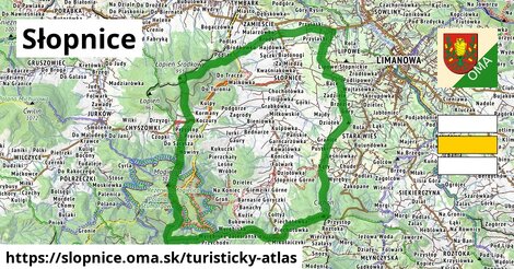 ikona Turistická mapa turisticky-atlas v slopnice