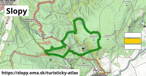 ikona Turistická mapa turisticky-atlas v slopy