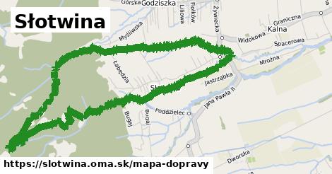 ikona Słotwina: 0 m trás mapa-dopravy v slotwina