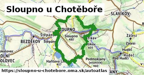 ulice v Sloupno u Chotěboře